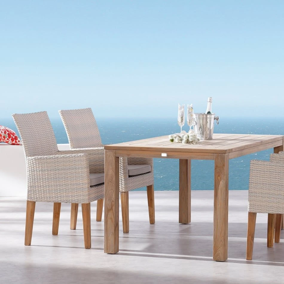 Best Alicante Gartensessel Teak/Geflecht Alabaster - Image 2