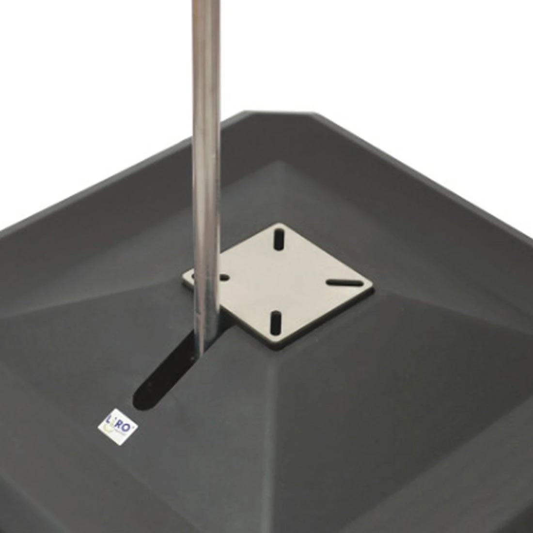 LiRo Midi Plus 100MF Mobiler SchirmstĂ€nder - Flanschaufnahme Anthrazit â Bild 2