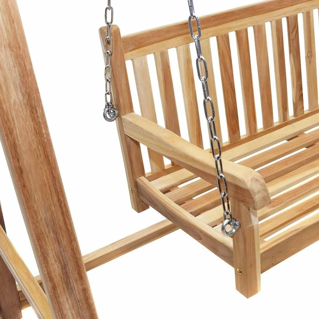 Ploß Virginia Schaukelbank Eco-Teak / Ohne Gestell Natur – Bild 2