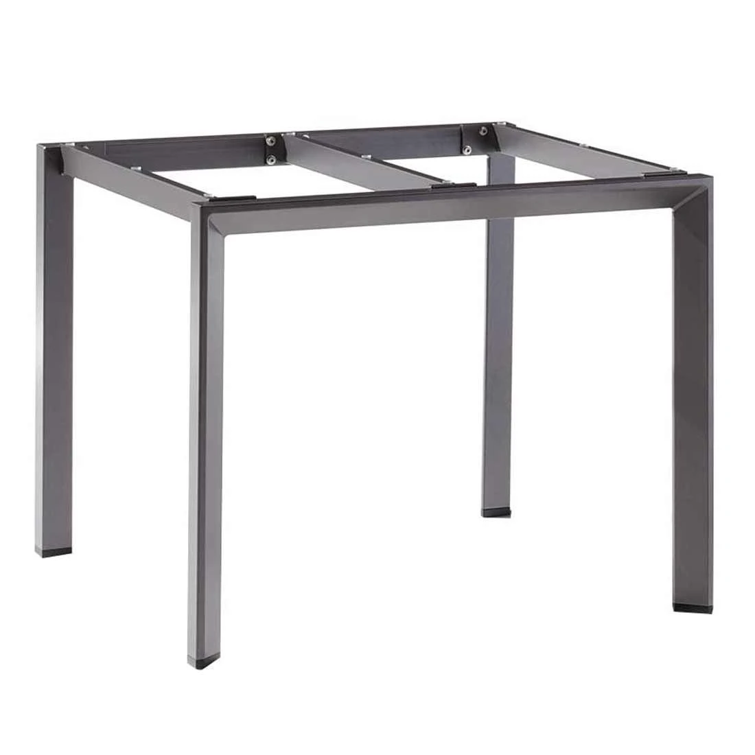 Sieger Gartentisch-Gestell 90x90 Cm Aluminium Eisengrau