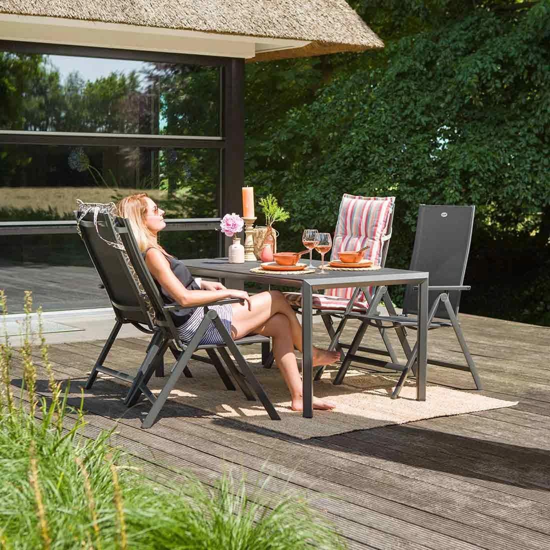 Hartman Aruba Klappsessel Aluminium/Textilene Xerix – Bild 2