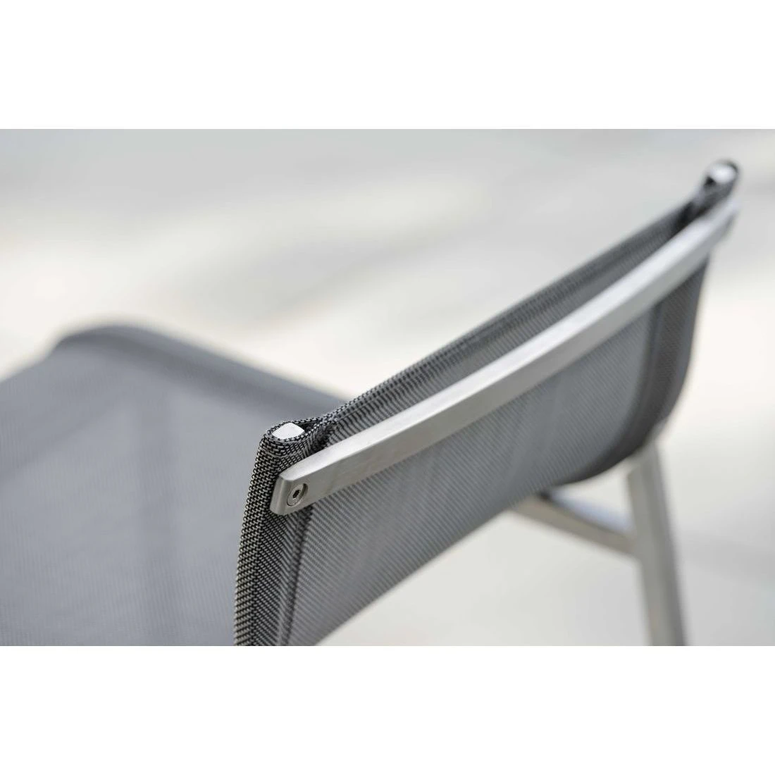 Stern Barny Garten-Barstuhl Edelstahl/Textilene Edelstahl/Silbergrau – Bild 3