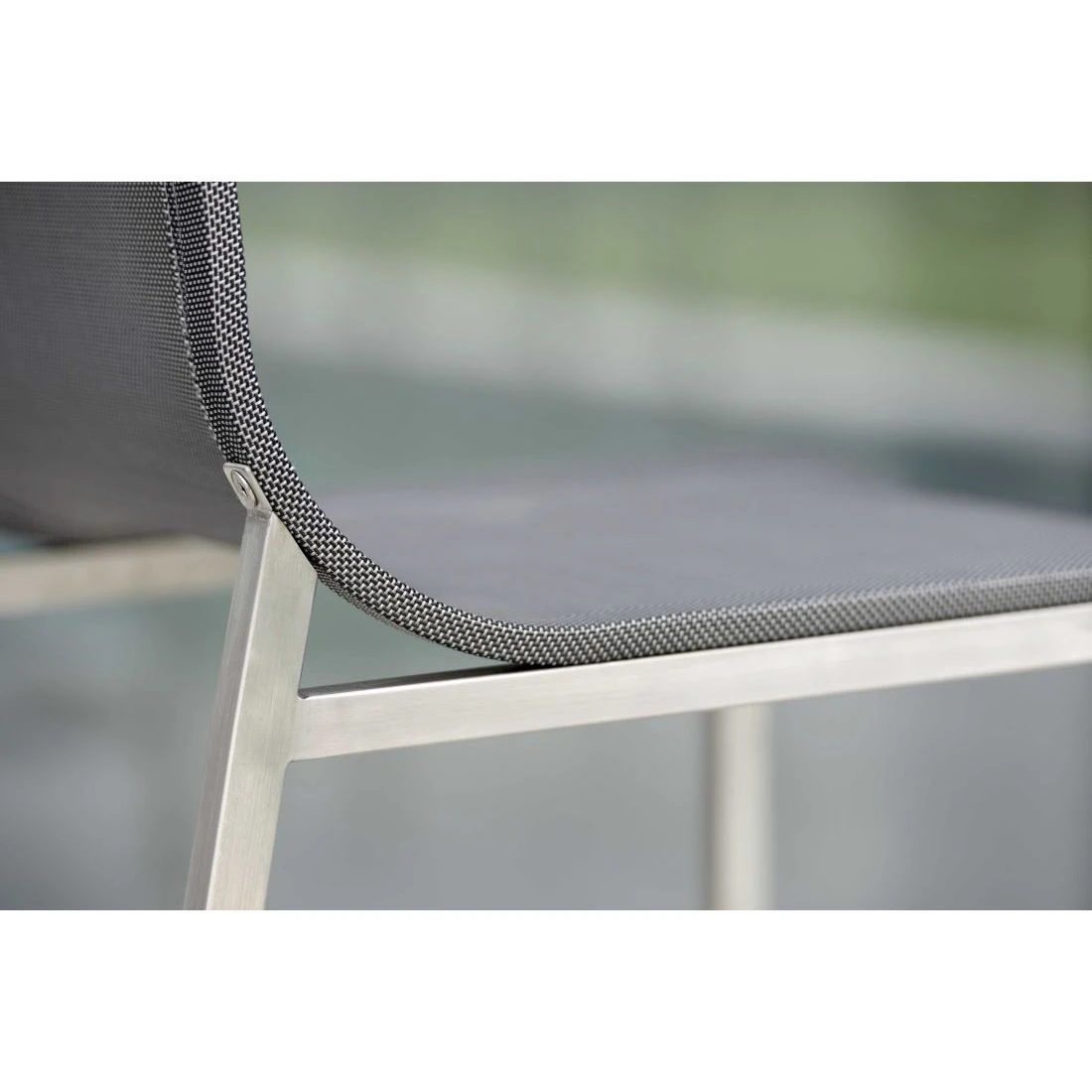 Stern Barny Garten-Barstuhl Edelstahl/Textilene Edelstahl/Silbergrau – Bild 9