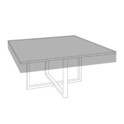 Zebra Quadux Gartentisch Schutzhülle 150x150cm Outdoorgewebe Schwarz