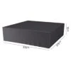 AeroCover Gartenmöbel-Set Schutzhülle 275x275x70cm Polyester Uni Anthrazit