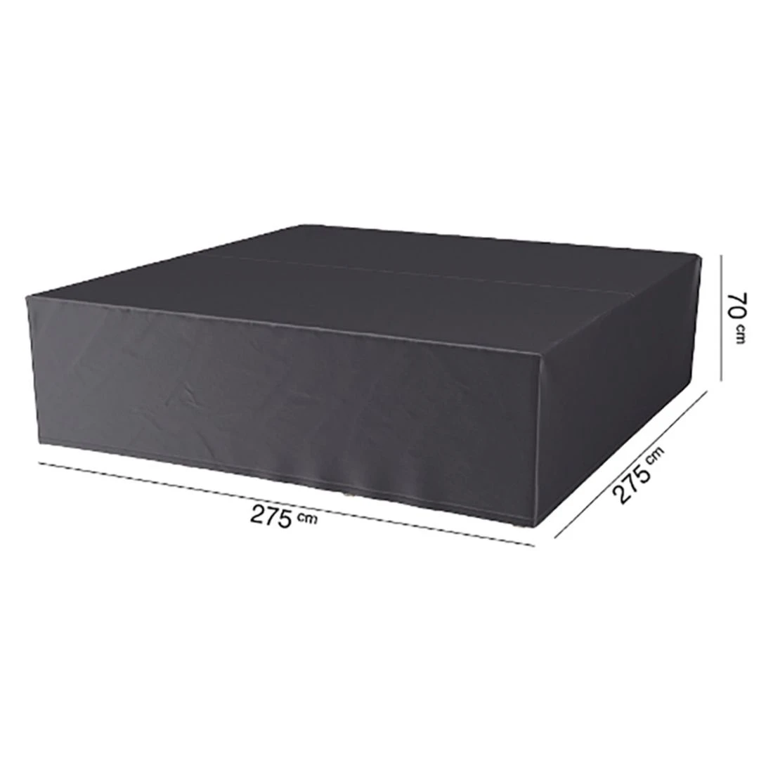 AeroCover Gartenmöbel-Set Schutzhülle 275x275x70cm Polyester Uni Anthrazit