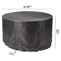 AeroCover Gartenmöbel-Set Schutzhülle Ø150x85cm Polyester Uni Anthrazit