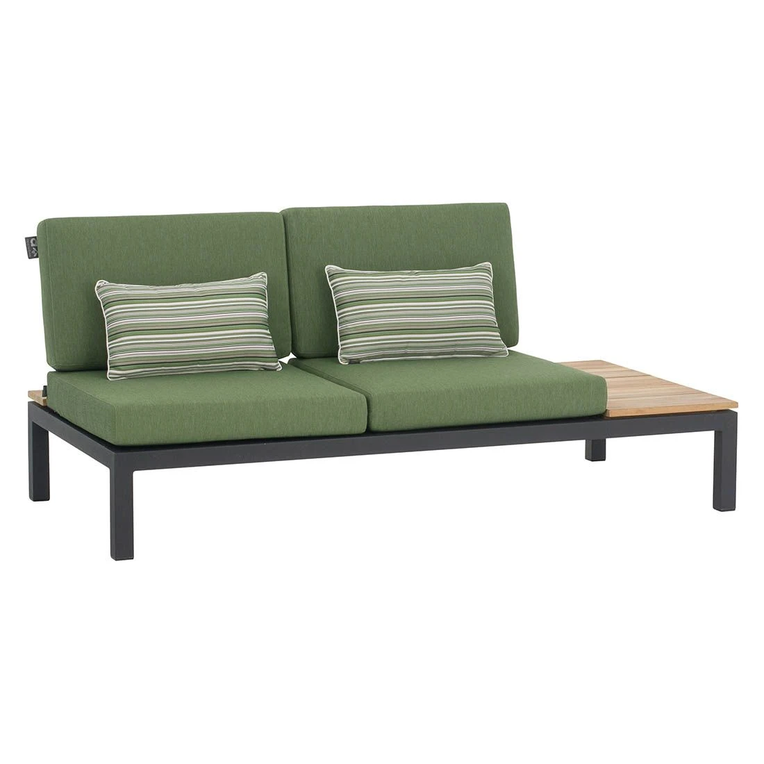 Apple Bee Pebble Beach Ecklounge 4-tlg. Aluminium/Bee Wett Black/Olive Green – Bild 2
