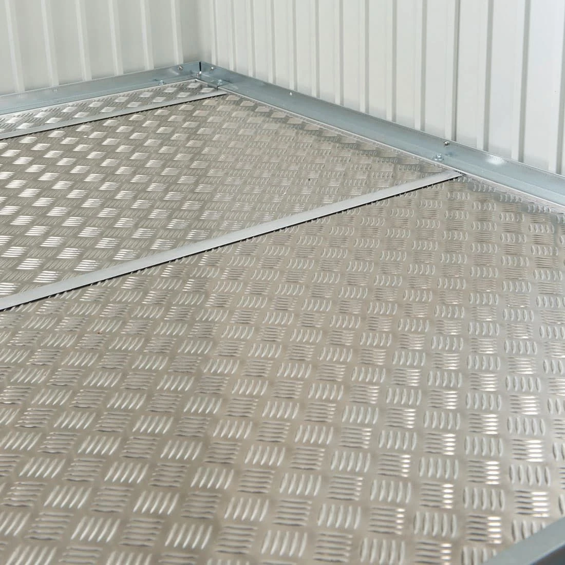 Biohort AvantGarde/HighLine/Panorama Bodenplatte 243x243cm Silber