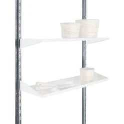 Biohort AvantGarde/HighLine/Panorama Regalsteher 2 Stück Silber