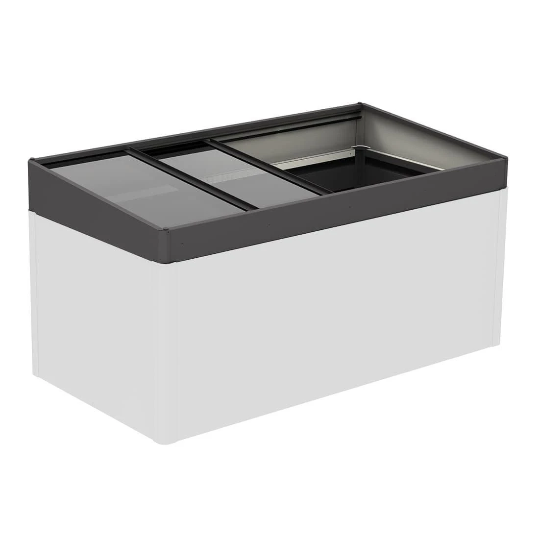 Biohort Frühbeetaufsatz Für Hochbeet Dunkelgrau-Metallic - Image 2