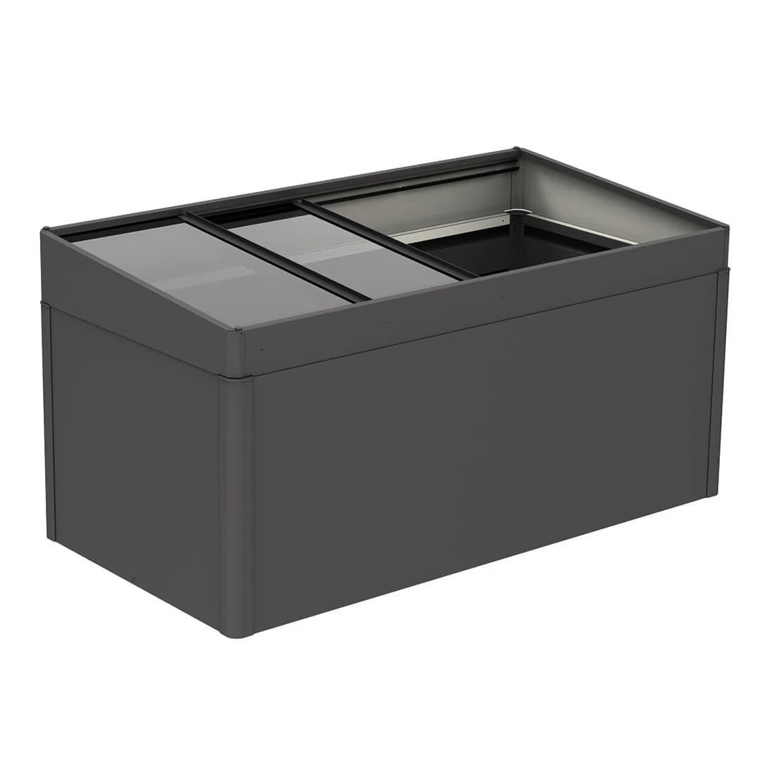 Biohort Frühbeetaufsatz Für Hochbeet Dunkelgrau-Metallic - Image 3