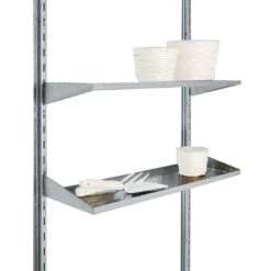 Biohort Regalboden-Set Zu Gerätehäuser 72x43,5x7cm Silber