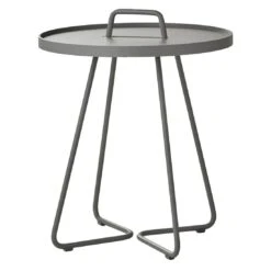 Cane-Line On-the-move Beistelltisch Ă44x54 Cm Aluminium Light Grey