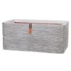 Capi Rib Pflanztopf 73x39x32cm Kunststoff Elfenbein