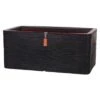 Capi Rib Pflanztopf 73x39x32cm Kunststoff Schwarz