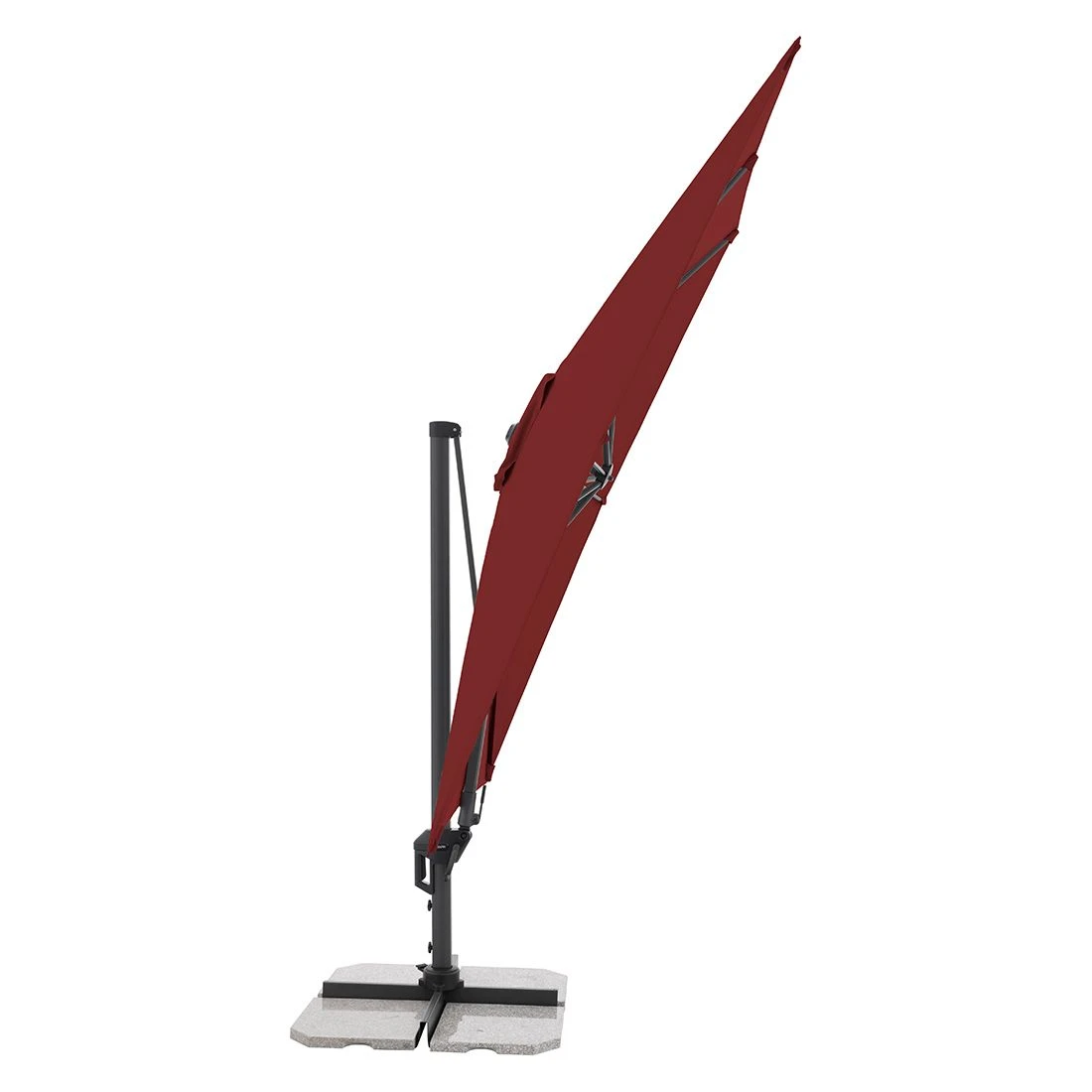 Doppler Active Green Edition Ampelschirm 310x210cm Bordeaux - Image 2