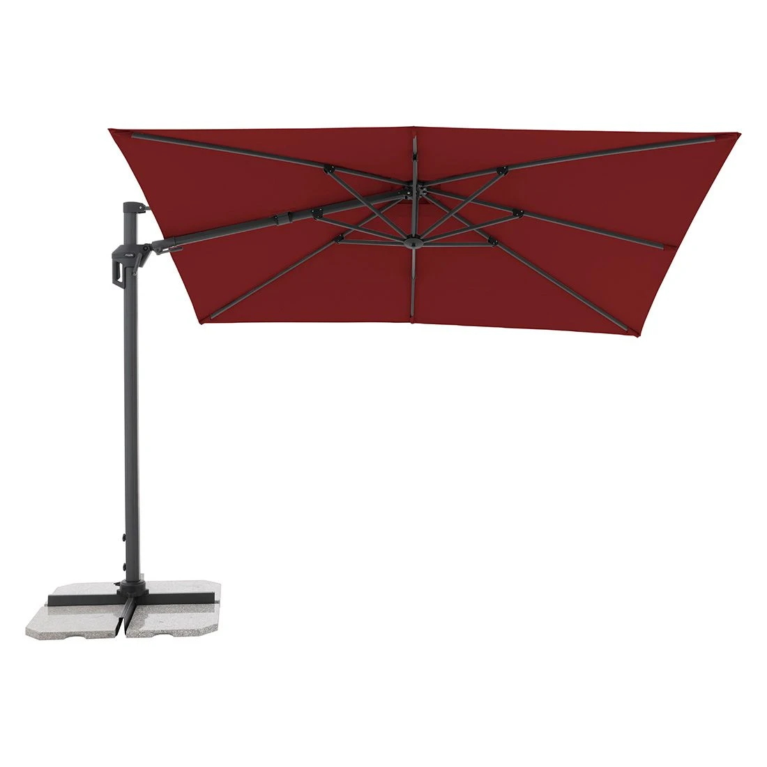 Doppler Active Green Edition Ampelschirm 310x210cm Bordeaux - Image 5