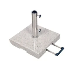 Doppler Active Granitsockel 70 Kg - Trolley Mit Griff Hellgrau