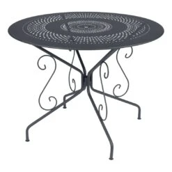 Fermob Montmartre Gartentisch Ø96cm Stahl Anthrazit