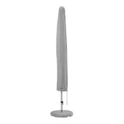 Glatz Sunwing C+ Ampelschirm Schutzhülle Mit Stab Und Reißverschluss Hellgrau