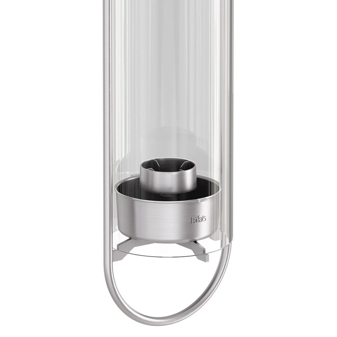 Höfats Oval Candle 55 Kerzenhalter Edelstahl/Glas Silber - Image 8
