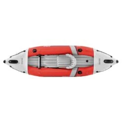 Intex ExcursionPro Kayak K1 Set Inkl. Alu-Paddel + Pumpe Grau/Rot