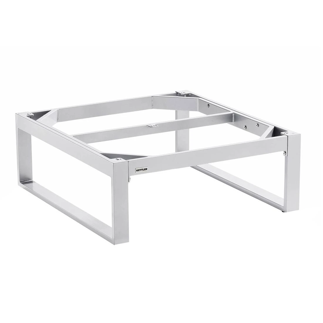 Kettler Ego Loungetischgestell 95x95cm Aluminium Silber - Image 2