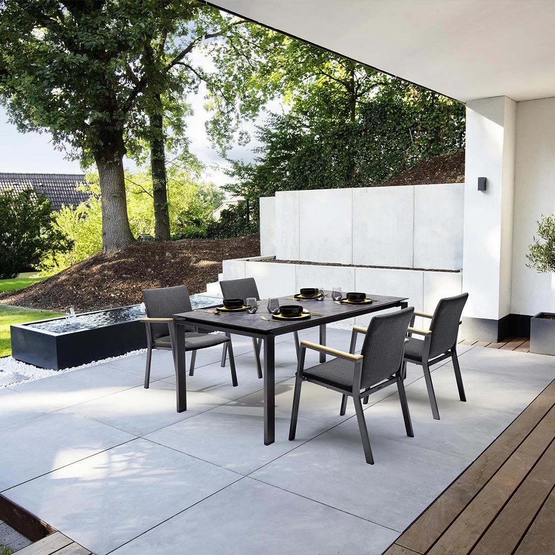 Kettler Float Gartentisch-Gestell 160x95cm Aluminium Anthrazit - Image 3