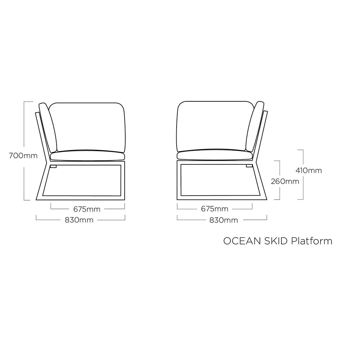 Kettler Ocean Skid Platform Ecklounge 7-tlg. Mit Loungetisch 70x70cm Alu/Olefin Anthrazit/Grau - Image 17