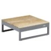 Kettler Ocean Skid Platform Loungetisch Aluminium/Teak Anthrazit Matt/Teak