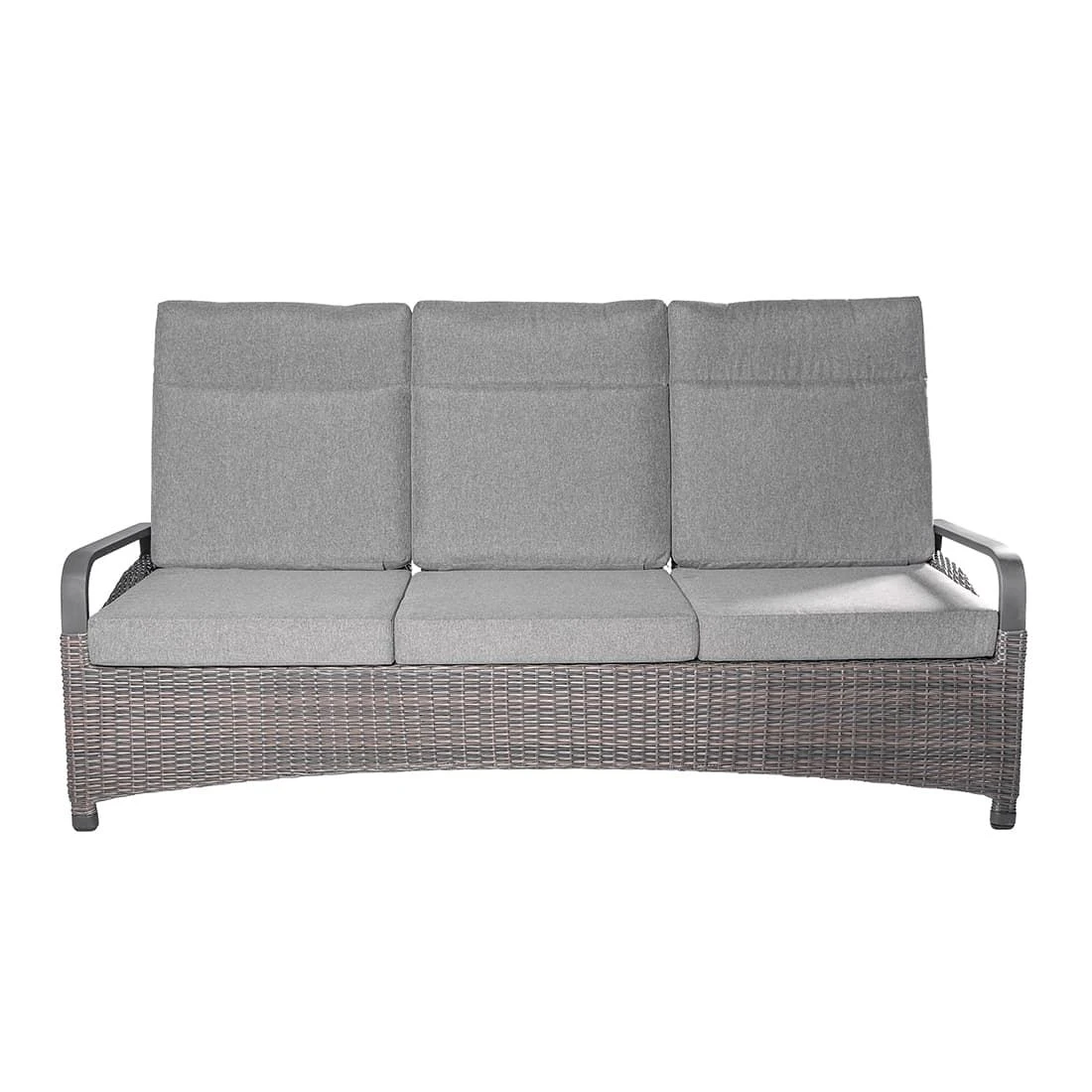 LC Garden Komido Gartensofa Aluminium/Geflecht Anthrazit/Omega Braun - Image 3
