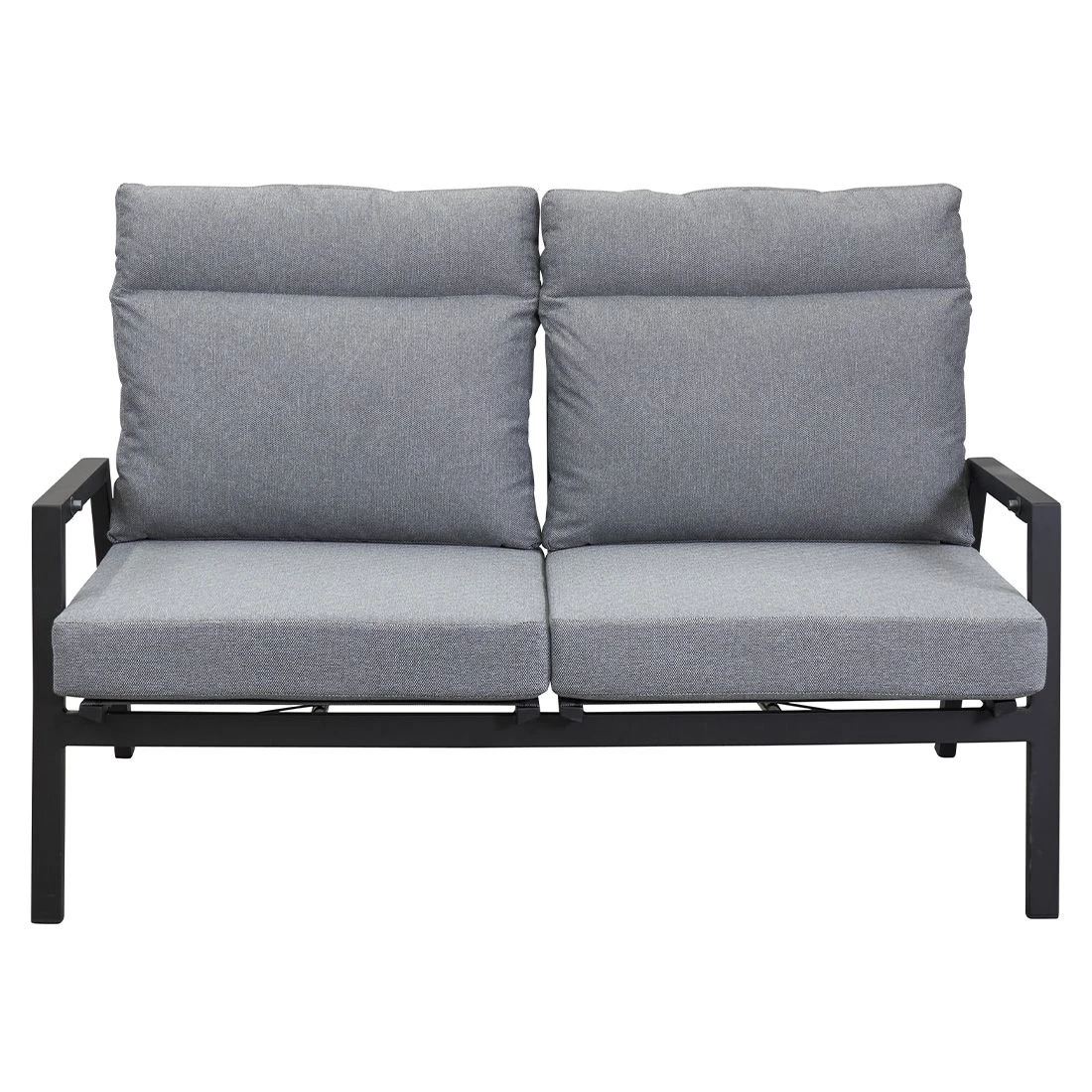 LC Garden Sondrino Gartensofa Aluminium/Textilene Schwarz Matt/Silber - Image 3