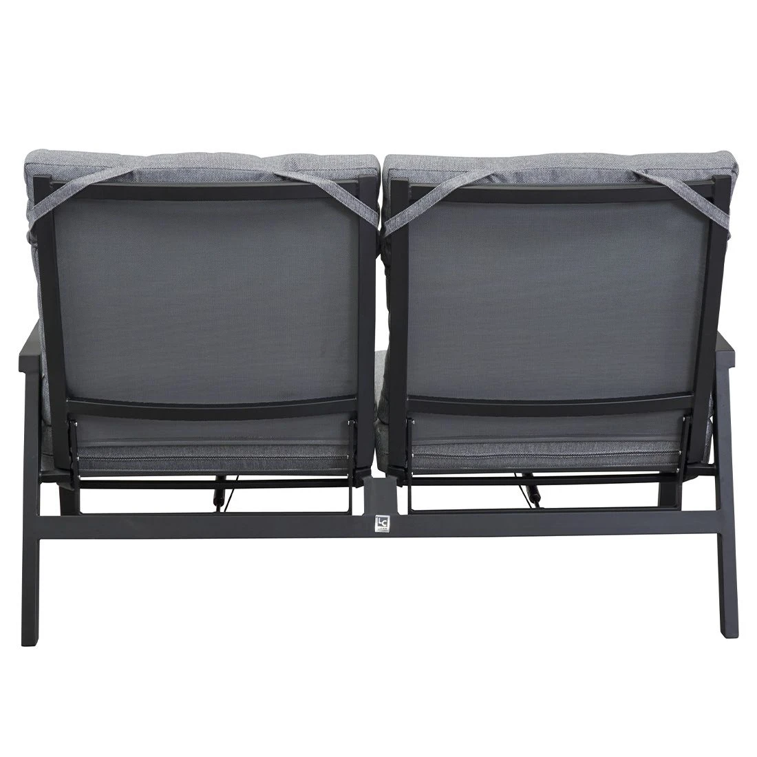 LC Garden Sondrino Gartensofa Aluminium/Textilene Schwarz Matt/Silber - Image 5