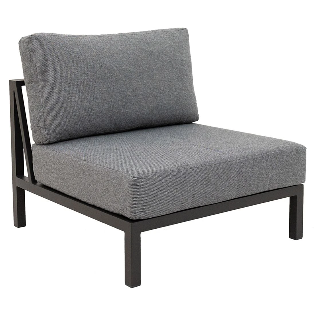 LC Garden Sondrino Mittelmodul 80x90 Cm Aluminium/Polyester Anthrazit/Off-White-Schwarz