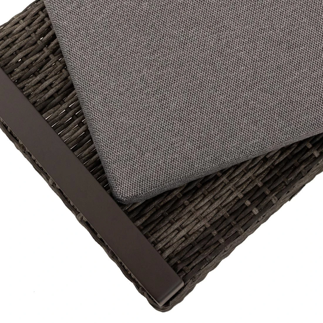 LC Garden Vivera Gartenhocker Aluminium/Geflecht Anthrazit/Omega-Anthrazit – Bild 4