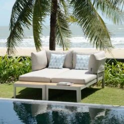 LifestyleGarden Portals Loungeset Aluminium/Olefin Korallensand Matt/Beige