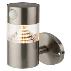 Lumineo Solar AuĂenwandbeleuchtung 11x12,2x16cm Silber