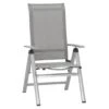 MWH Fabulo Klappsessel Aluminium/Textilene Silber/Grau