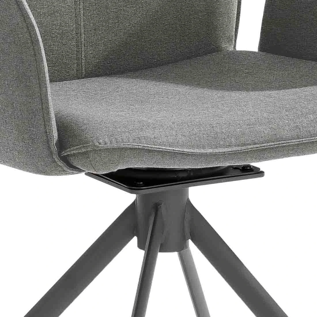 Niehoff Portofino Loungesessel Stahl/Olefin Anthrazit/Grau - Image 4