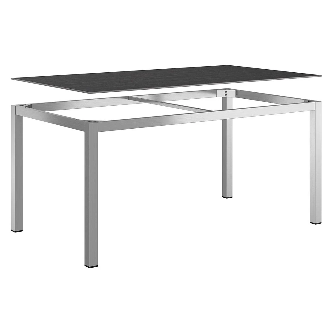 OUTLIV. Gartentisch 160x90cm Edelstahl/Dekton Silber/Bromo â Bild 4