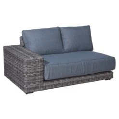 OUTLIV. Messina Eck-/Endmodul Aluminium/Geflecht Organic Grey/Anthrazit