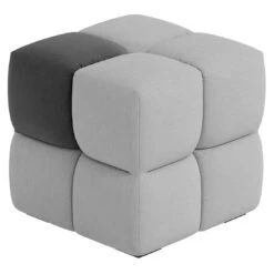 OUTLIV. By Detlef Steves Paradiso Pouf 49x49cm Sunbrella Flanelle-Sooty