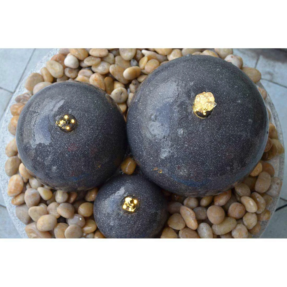 Heissner Saphira LED Eingrabbrunnen-Set Polystone Schwarz - Image 3