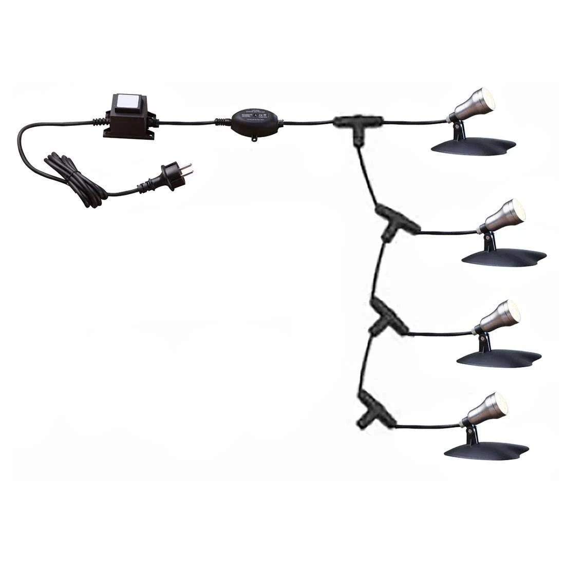 OUTLIV. Smart Light Starter -Set Wifi-Set: 3 RGB-Spots Silber/Schwarz - Image 7