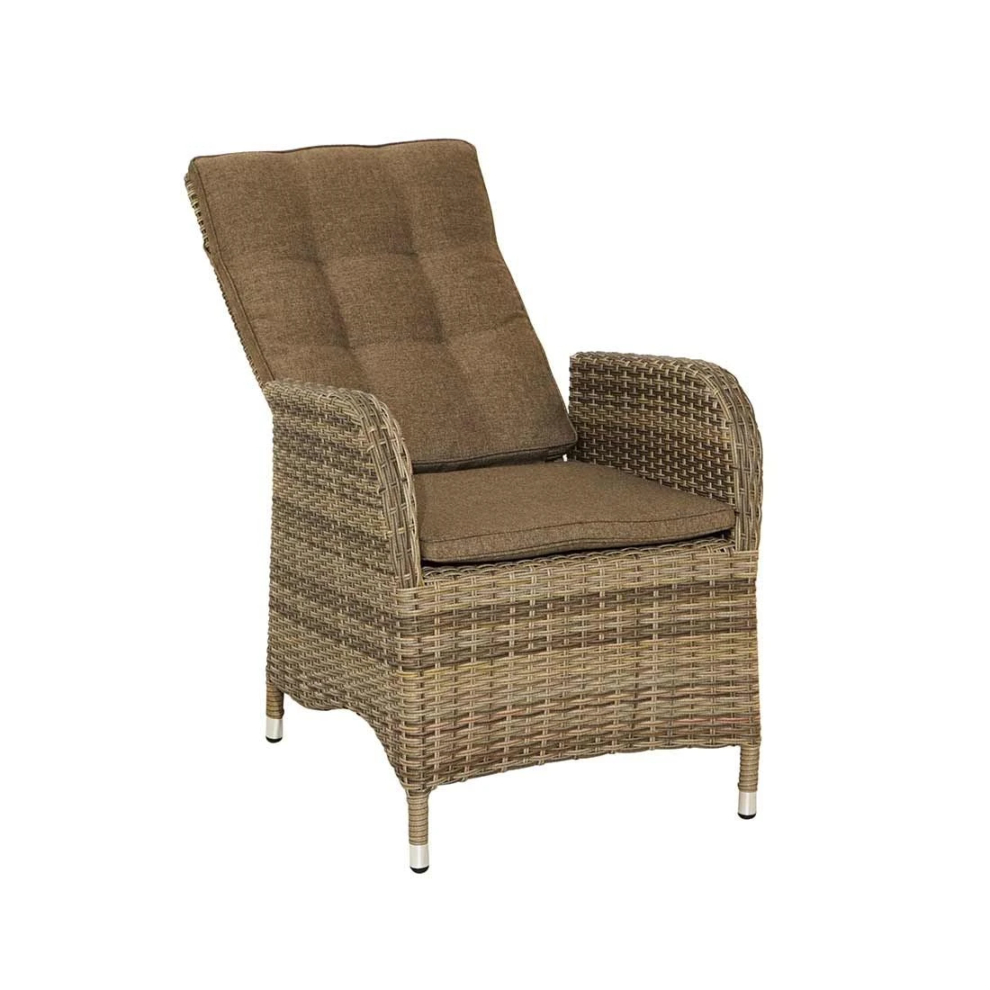 Ploß Rabida Gartensessel Geflecht Champagner/Savanna – Bild 3