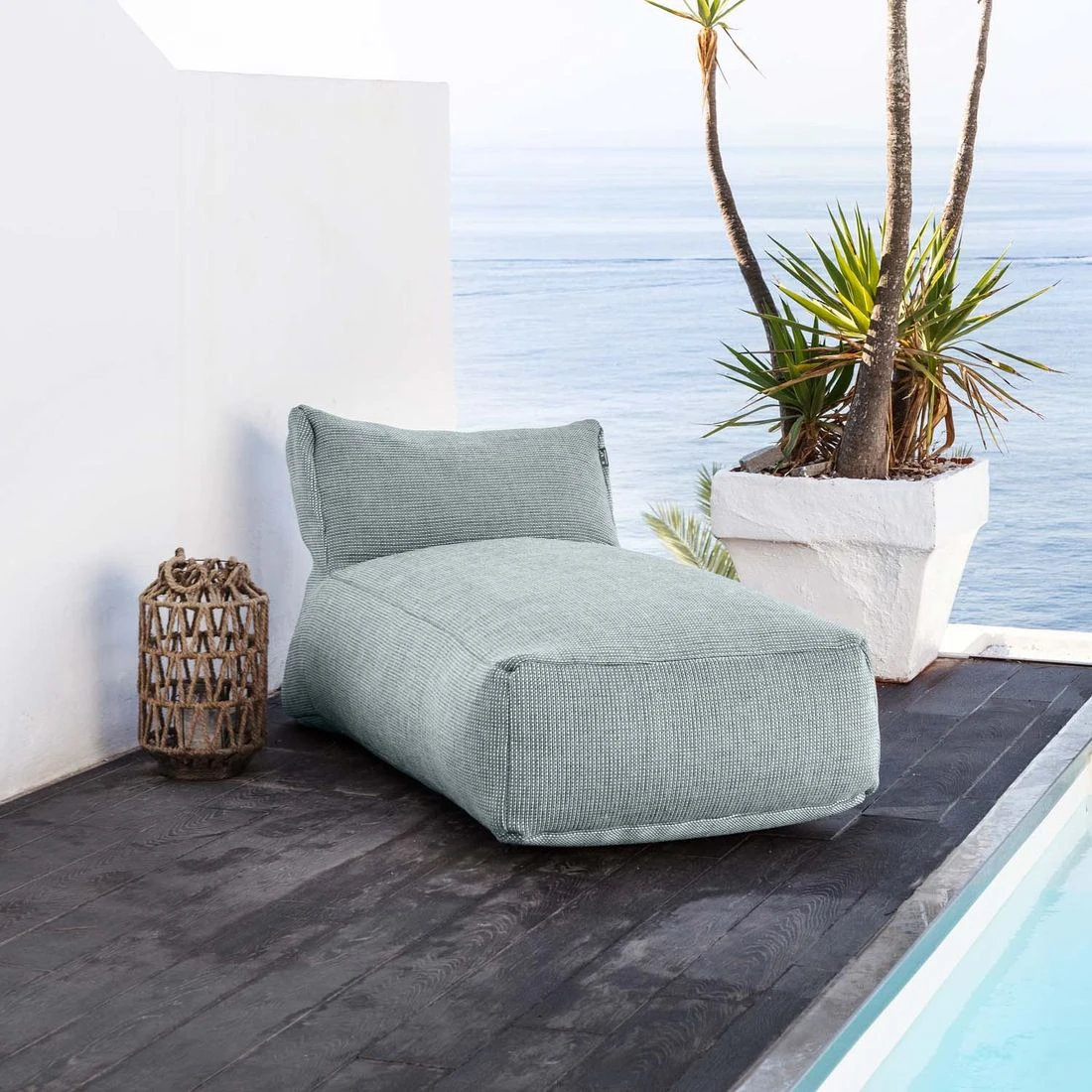 ROOLF Living Dotty Sitzsack-Longchair Pastellblau - Image 2