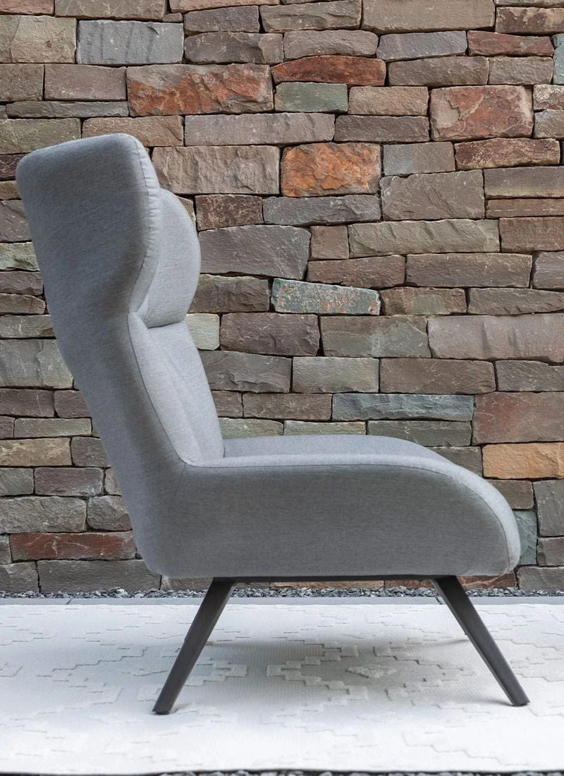 Schöner Wohnen Elin Loungesessel Inkl. Hocker Aluminium/Sunbrella Schwarz/Grau - Image 8