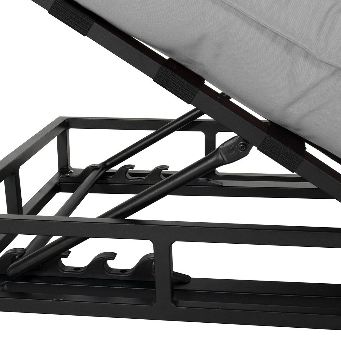 Schöner Wohnen Lunen Gartenliege Aluminium/Sunbrella Schwarz/Grau - Image 5