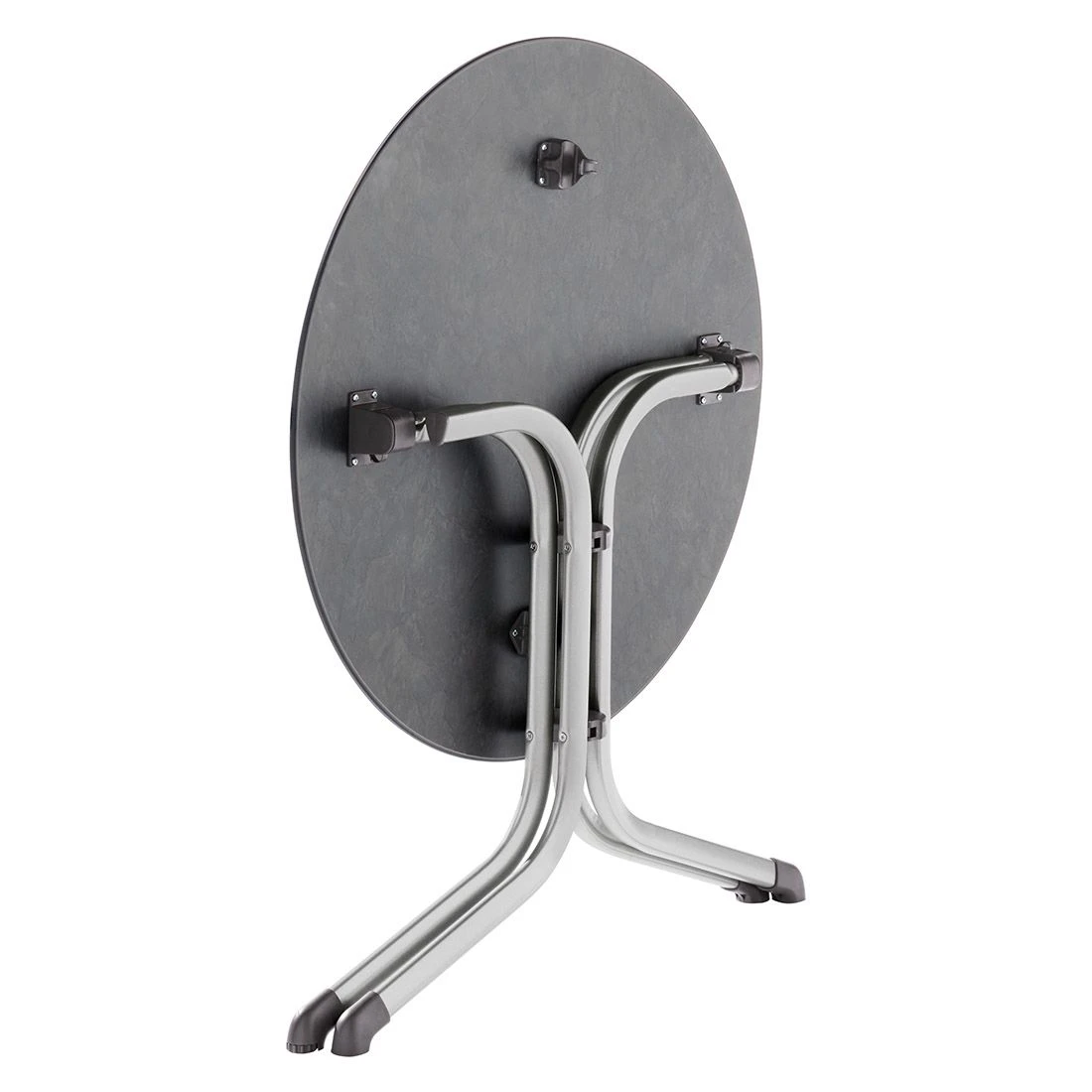 Sieger Boulevard Klapptisch Ø85cm Stahl/Polytec Graphit/Schiefer Anthrazit – Bild 2